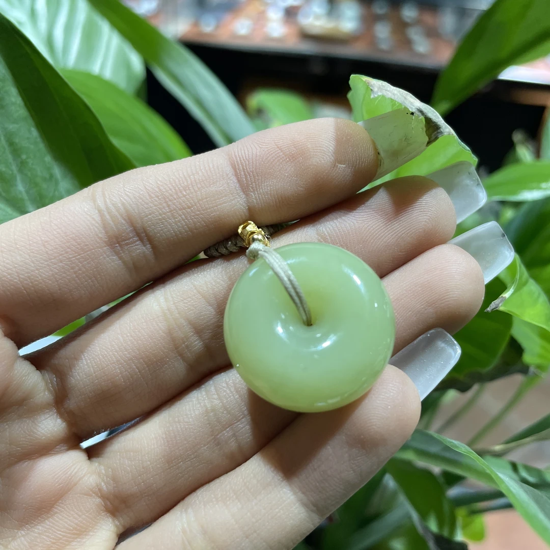 精品黄口平安扣吊坠