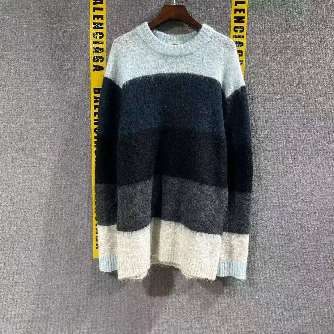 99新 Acne studio （PM）拼色条纹毛衣 99新xxs码/3371
