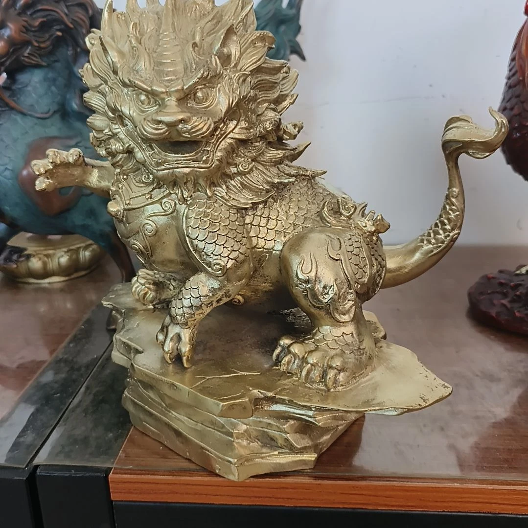 上***哥貔貅定金黄铜材质一对