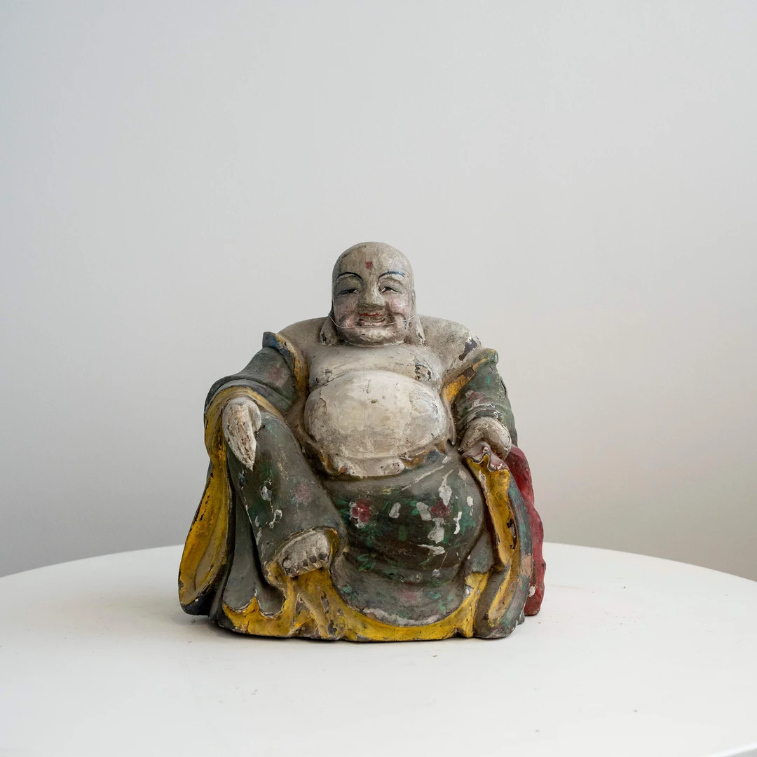 233、木雕弥勒【库藏2现代工艺拍卖】