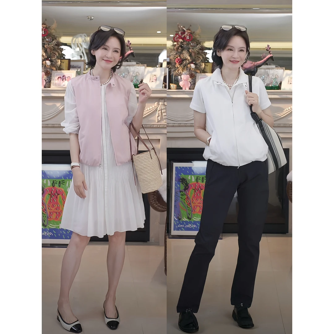 我是摩羯 黑标爆款马甲 日本进口棉圆领下摆抽绳松紧夏季上衣