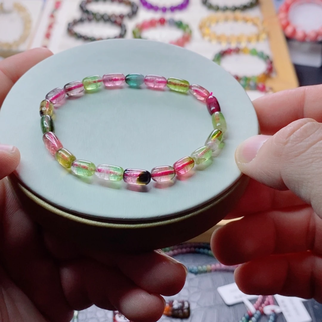 碧玺碧玺手链未镶嵌