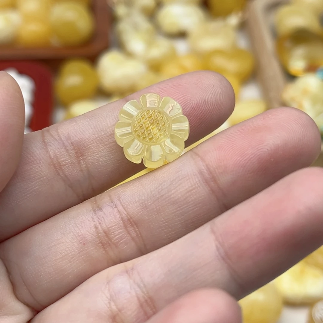 裸石蜜蜡未镶嵌天然
