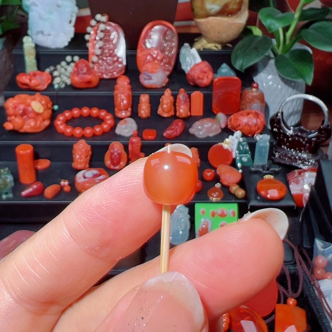 楠****南红玛瑙单珠未镶嵌