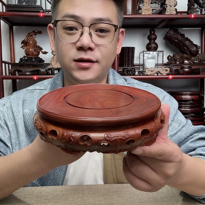 红檀木工艺品底座