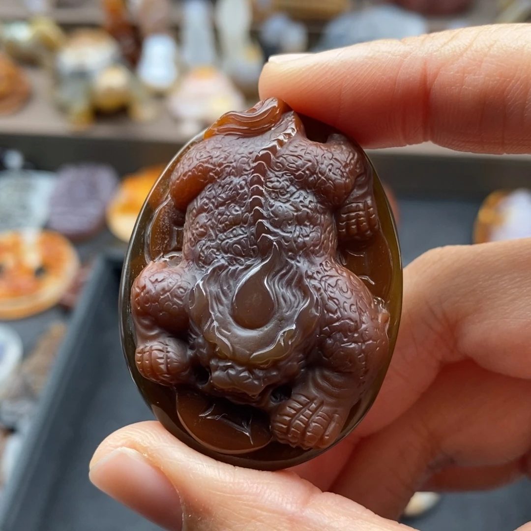 未镶嵌吊坠(不含链)玛瑙/玉髓吹****风