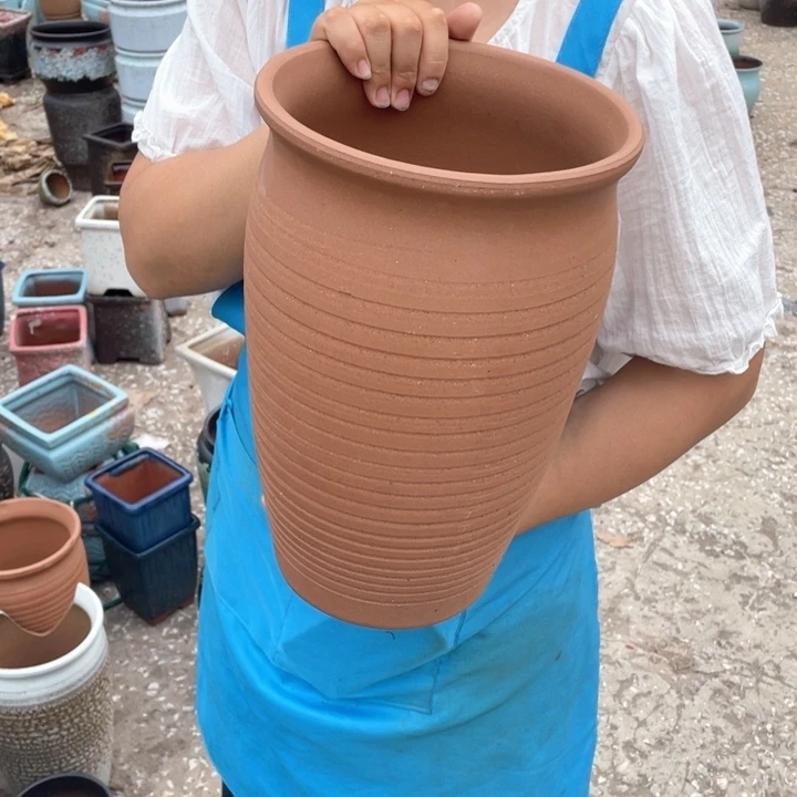 紫砂花盆口20高33正品正品