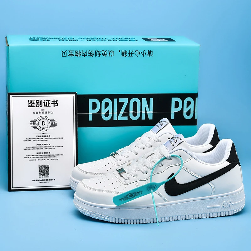 品牌联名EAMI严选莆田aj男鞋板鞋空军一号英文夏季dunk黑白鞋女低