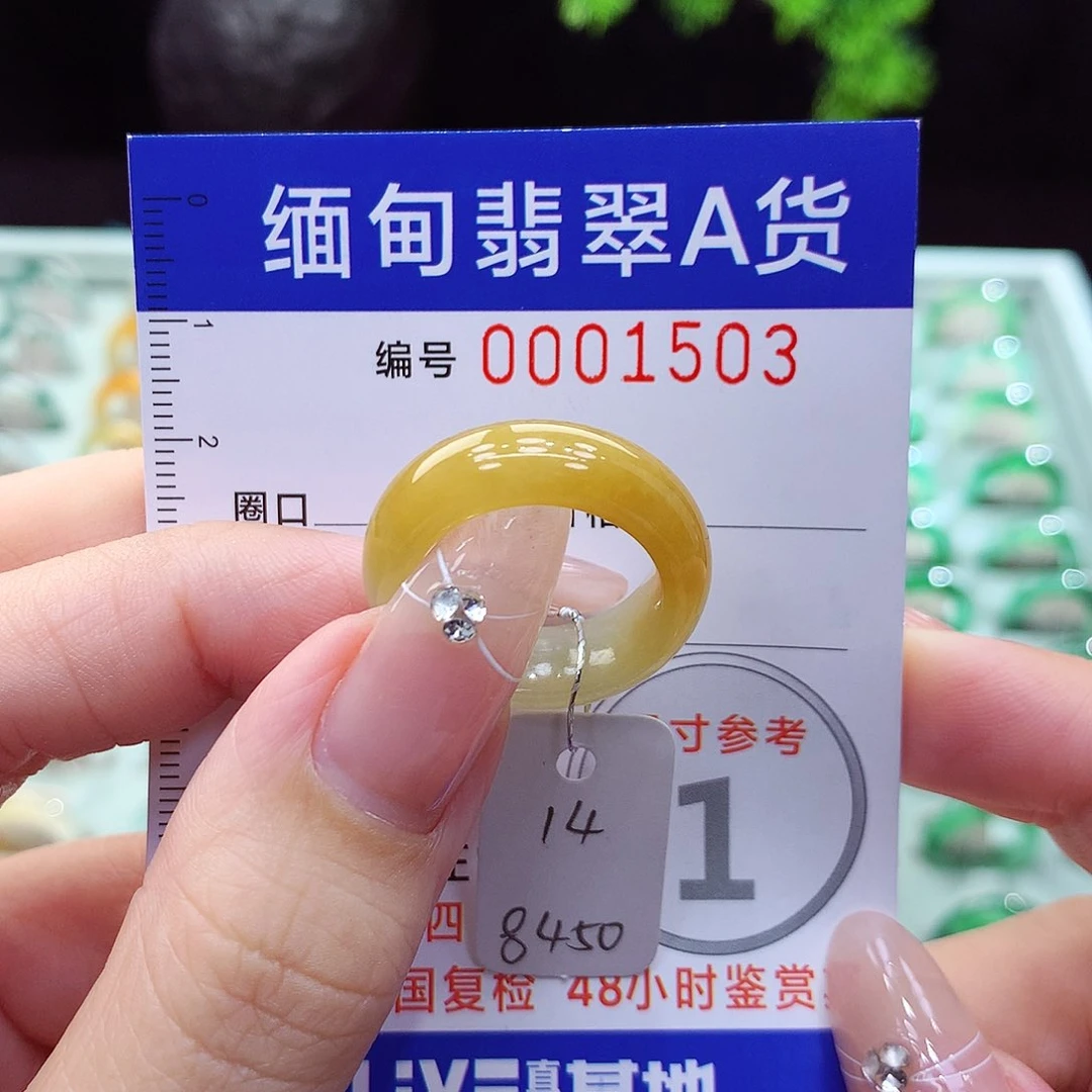 翡翠戒指未镶嵌14号