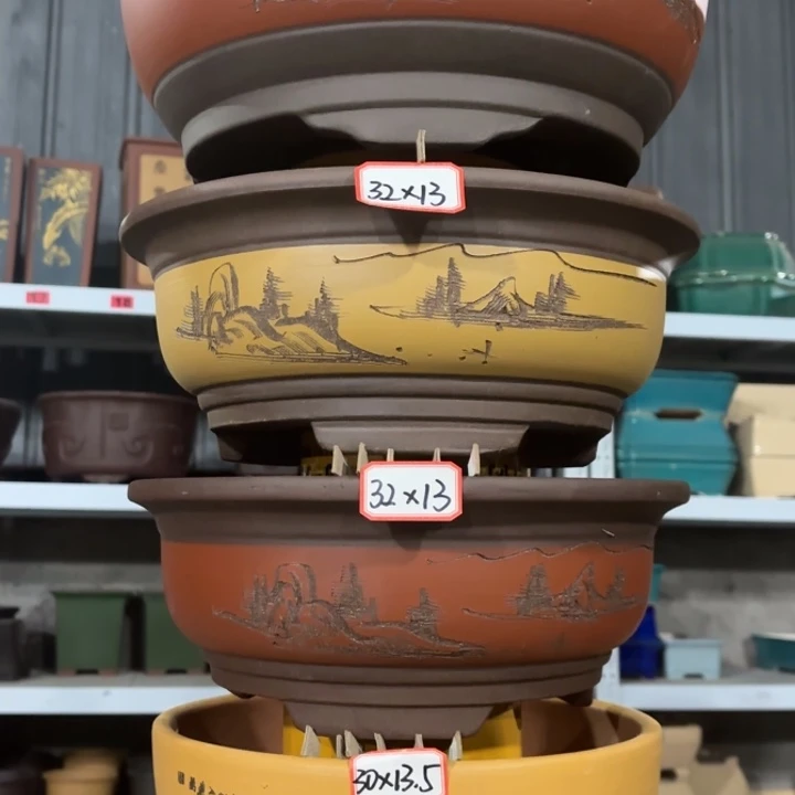 紫砂花盆               100-4