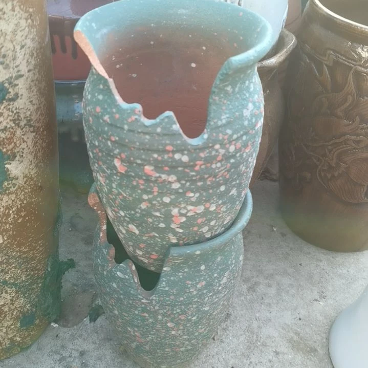 红陶口14高21瑕疵