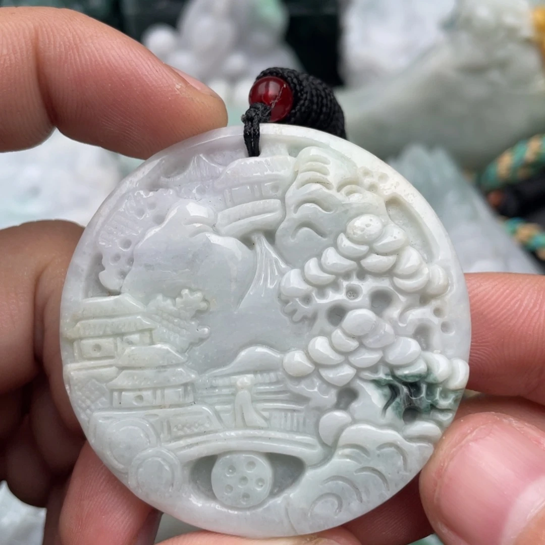 翡翠未镶嵌吊坠(不含链)