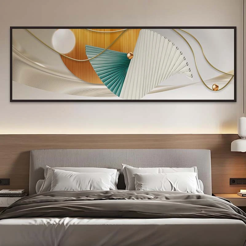 堆金积玉-装饰画玄关入户门对门挂画壁画客厅沙发背景墙床头画02