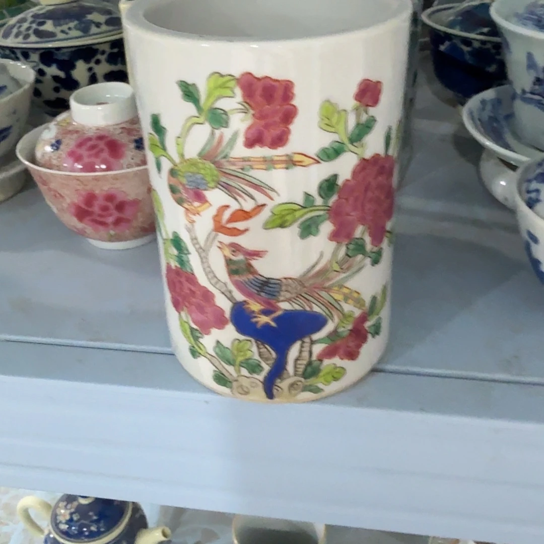 瓷片摆件手绘瓷器全部处理