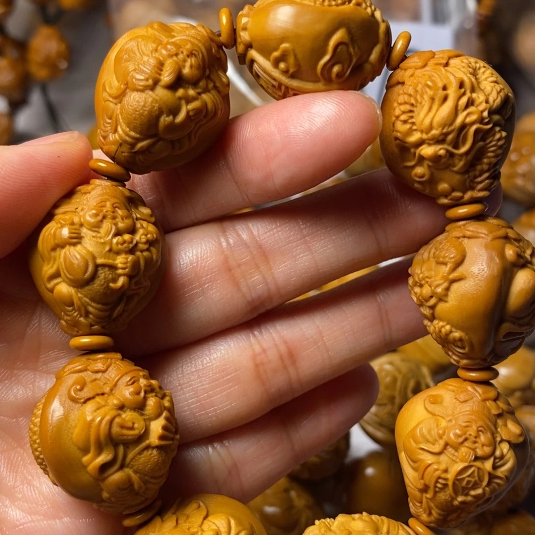 橄榄核手串/手链九龙财神