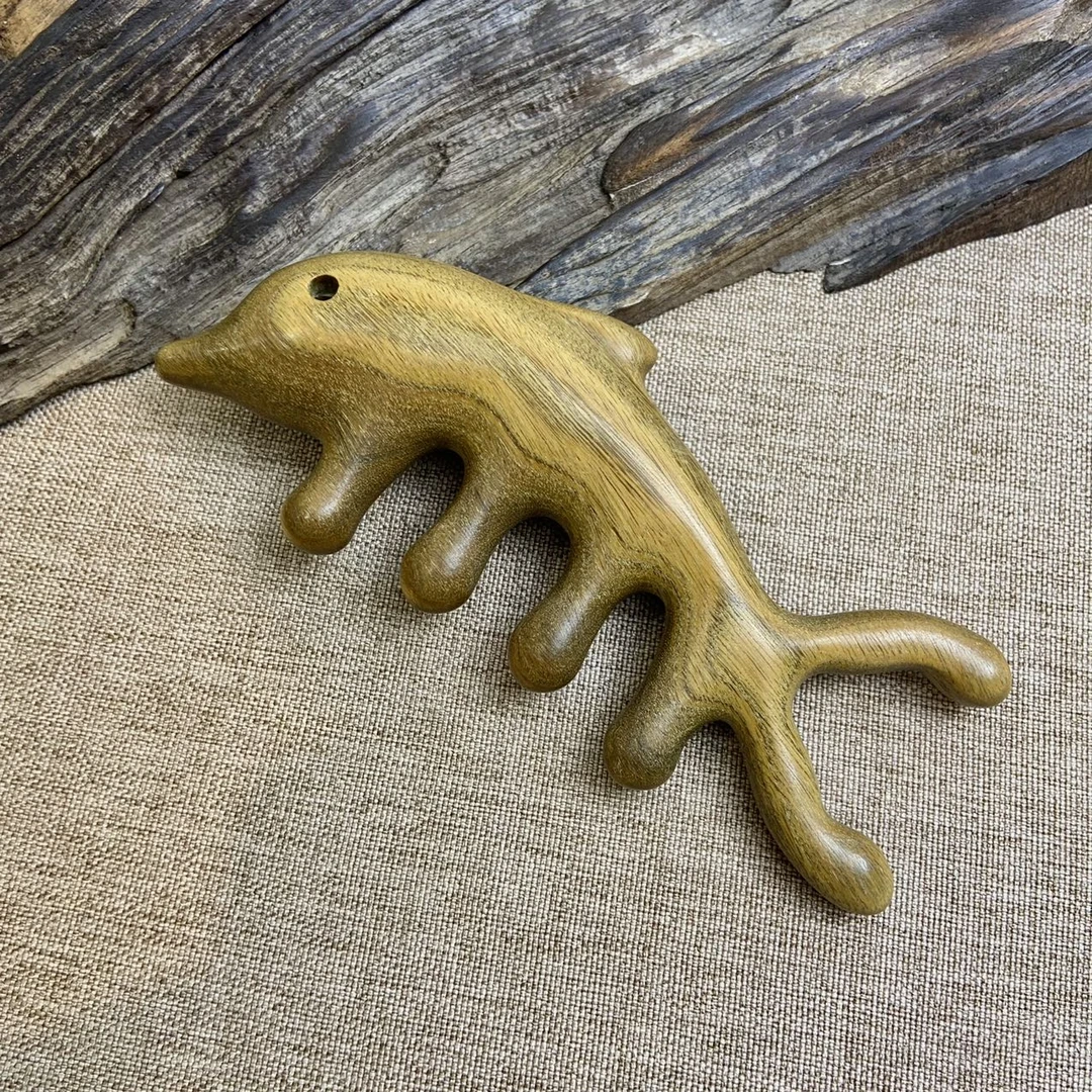 正宗巴拉圭一级绿檀高油高密沉水级实木便携可爱鱼造型