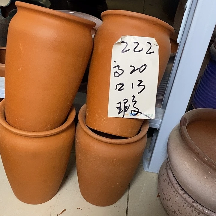 粗陶红陶绿植花盆222