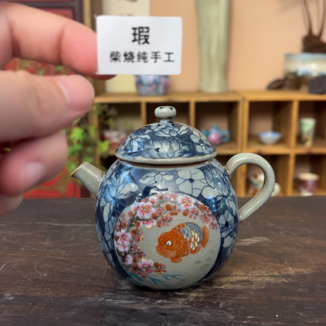 柴烧手工手绘陶瓷