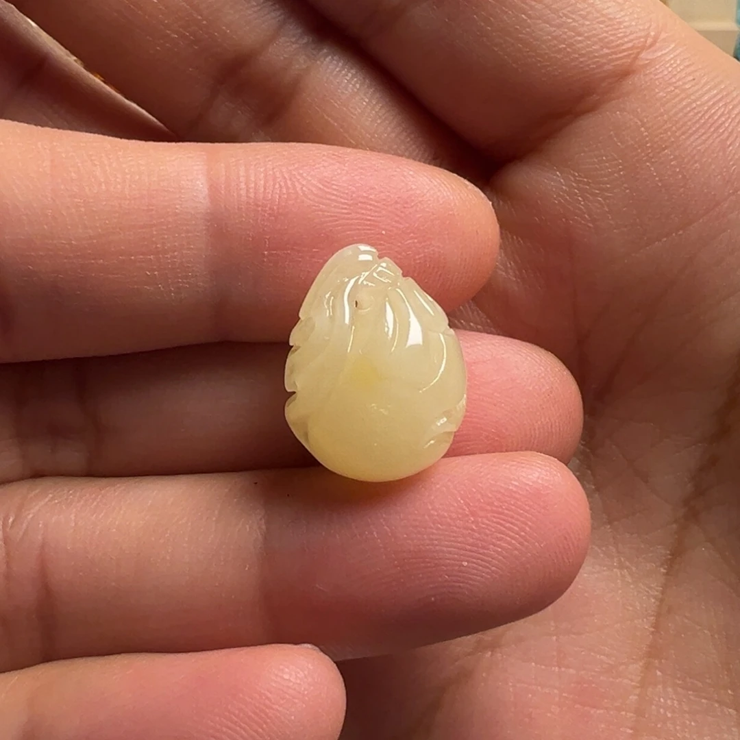 蜜蜡颈饰未镶嵌钱袋