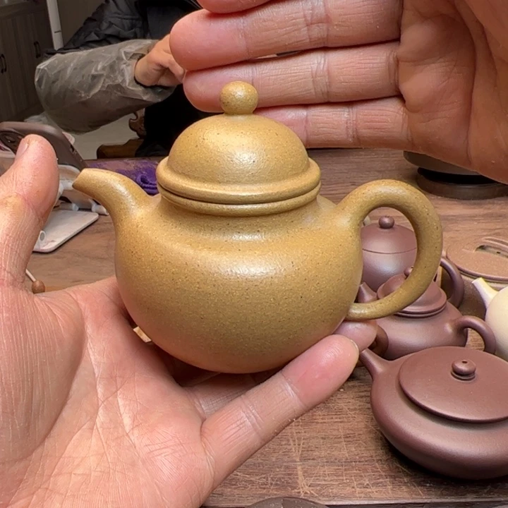 段泥茶壶黄金段泥半手精工制作多球220c c