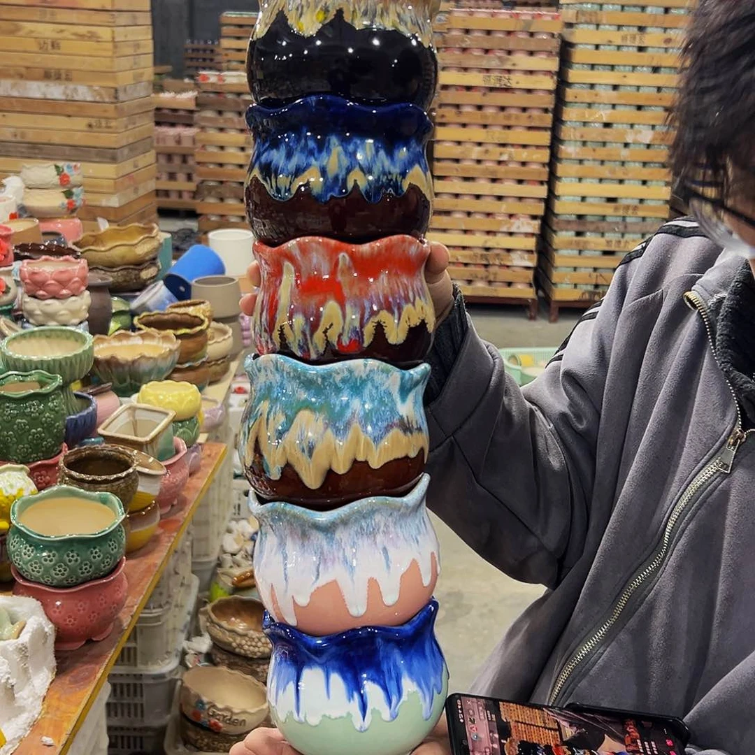 陶瓷直径12高度10 福利款多肉花盆