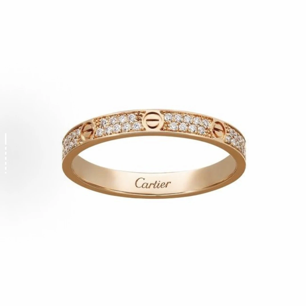 99新 Cartier/卡地亚 卡地亚窄版满天星戒指