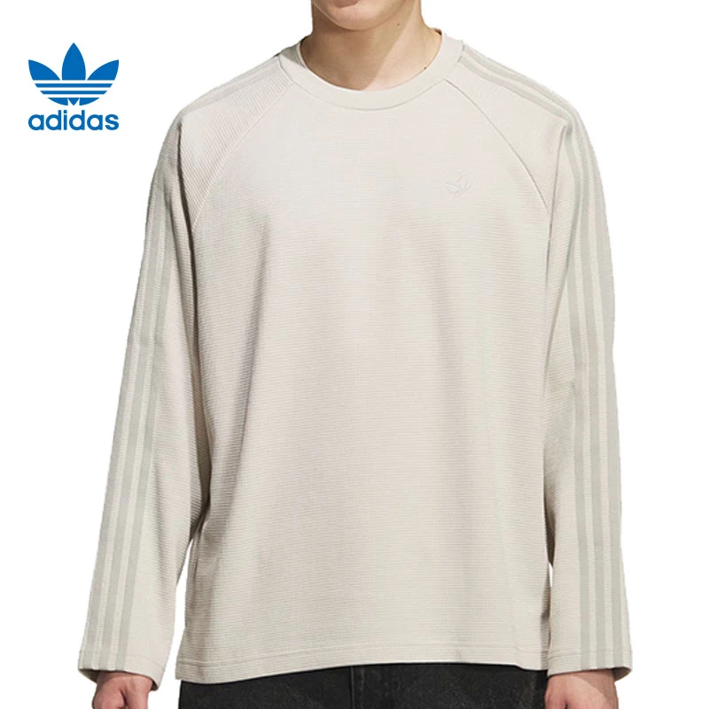 adidas阿迪达斯【华】三叶草男子运动休闲长袖T恤KH1175