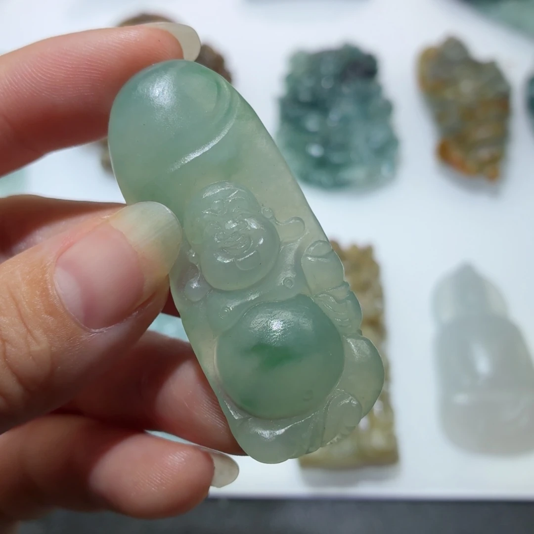 定制翡翠未镶嵌毛货