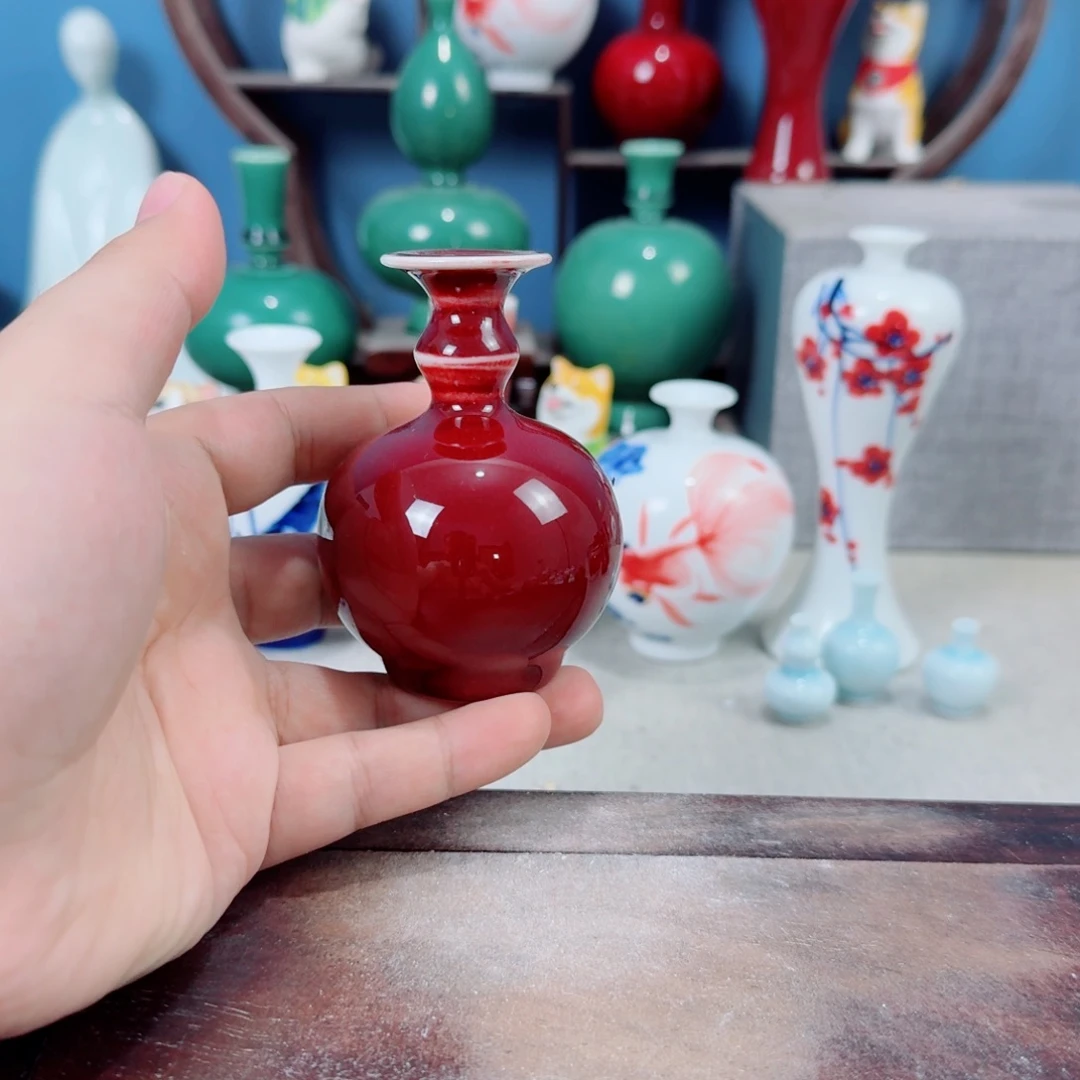 陶瓷手工小花器摆件