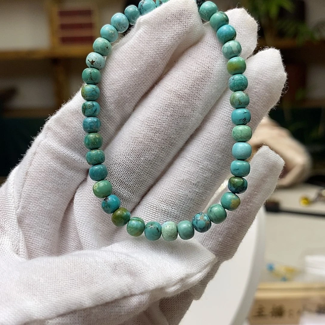 绿松石A13瓷釉级福利单圈卡5+未镶嵌