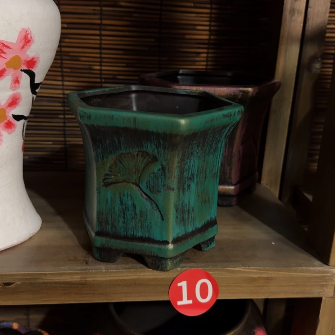 带孔高端浮雕花盆炸炸炸