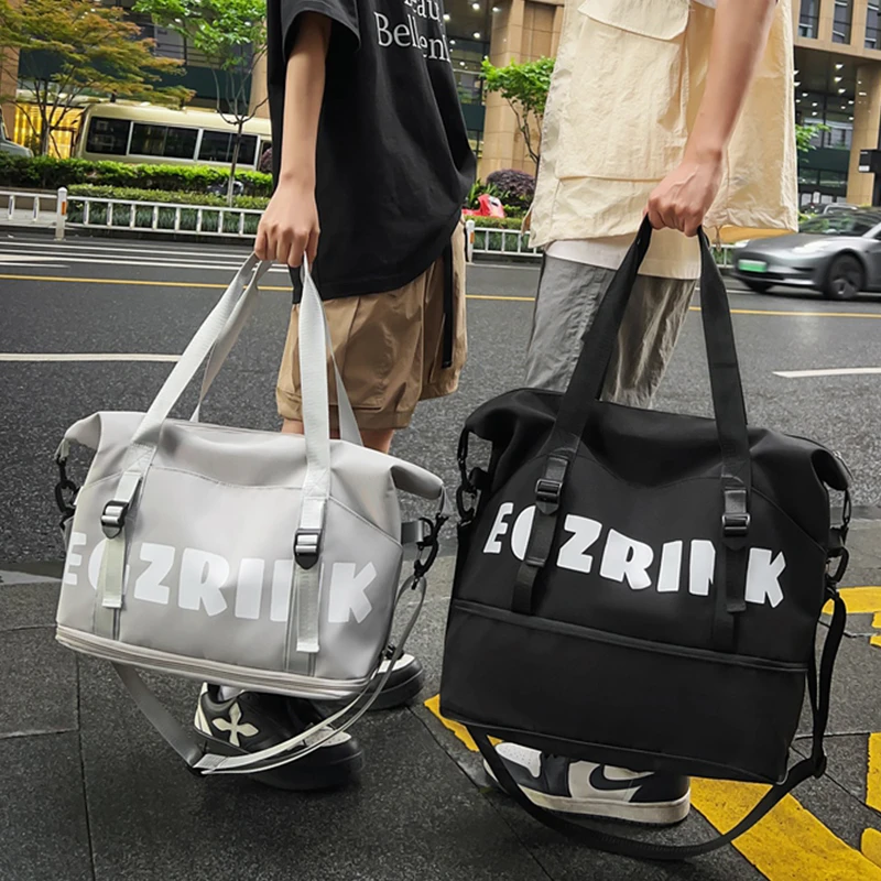 短途旅行包2025新款时尚大容量可扩展手提行李袋收纳包运动健身包