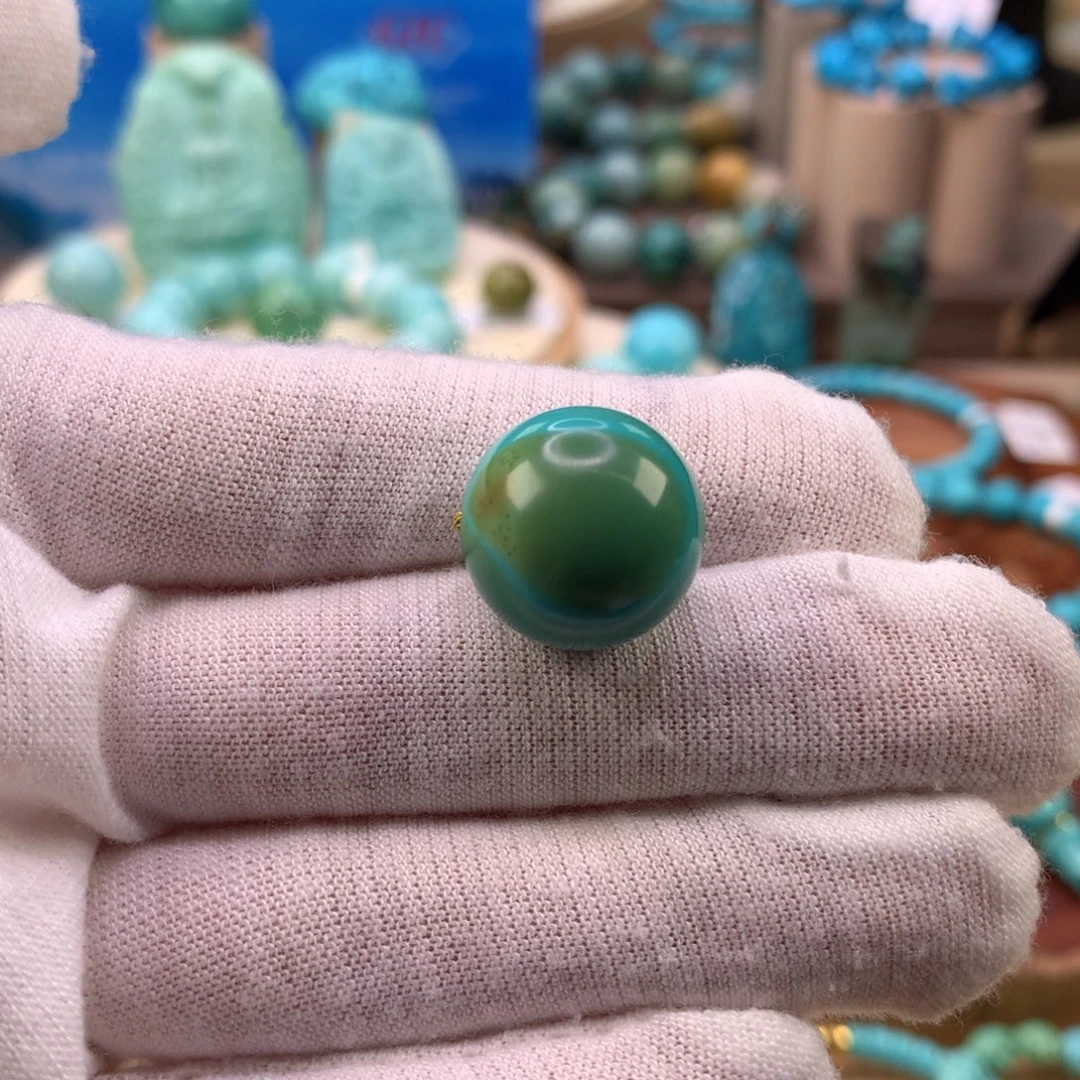 绿松石未镶嵌珠宝奇石16.2mm