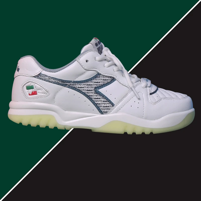 迪亚多纳男鞋经典头层牛皮休闲运动鞋红旗版网球鞋春秋真皮小白鞋