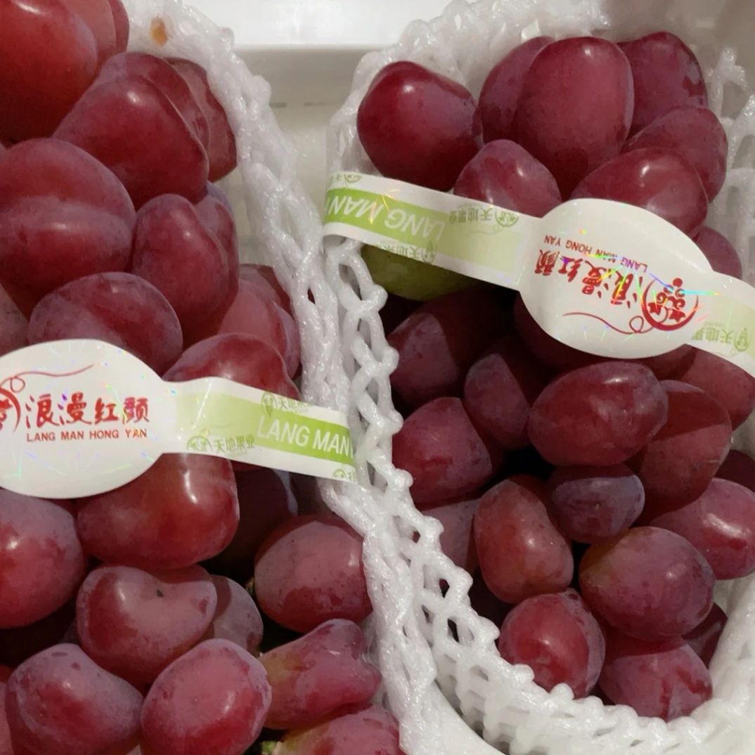 马陆浪漫红颜品种甜脆可口葡萄新鲜超级颗粒果爆甜多汁孕妇水果