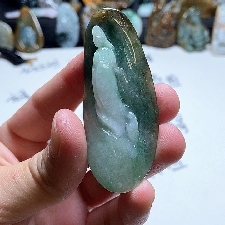 翡翠未镶嵌颈饰翡翠a货