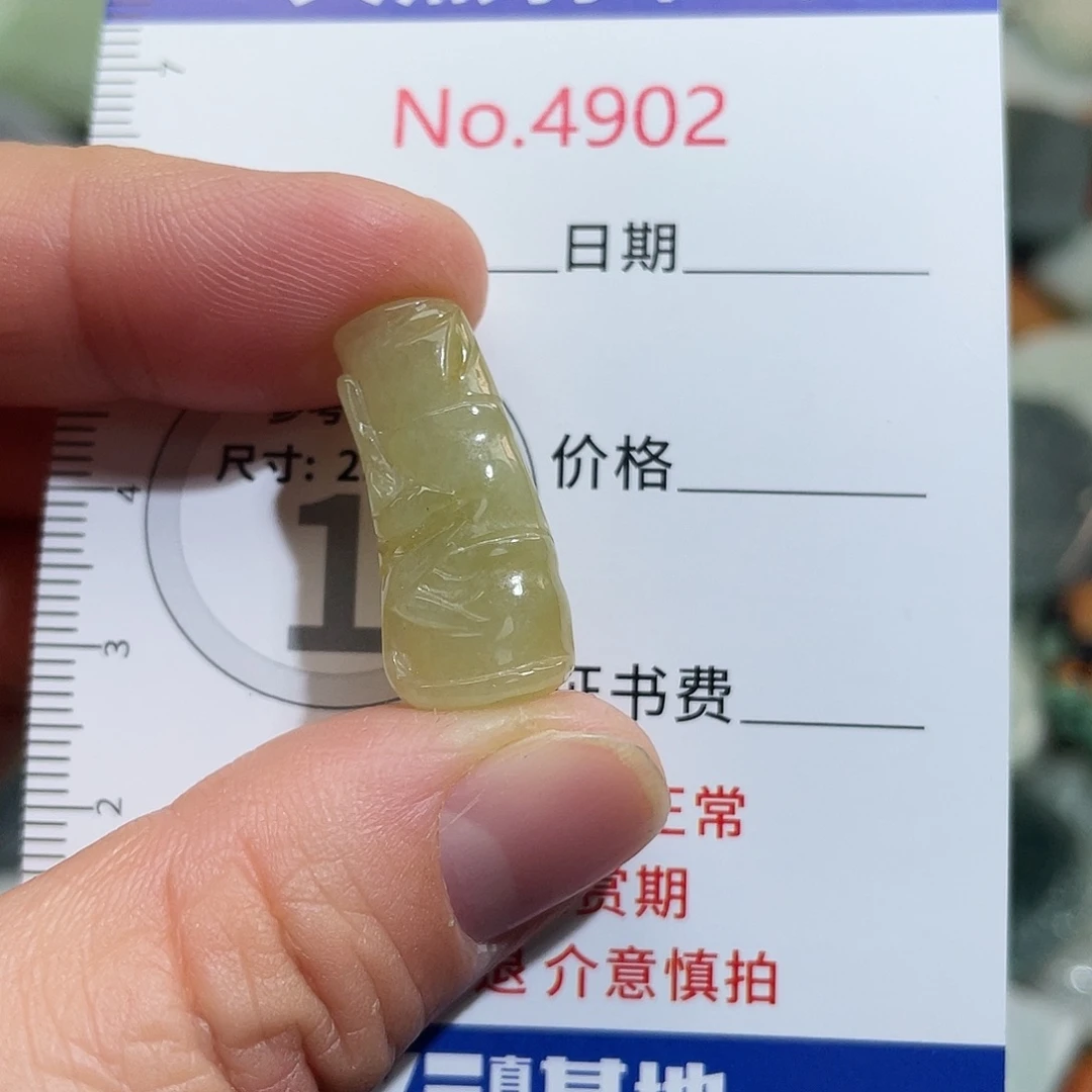 翡翠未镶嵌挂件4902