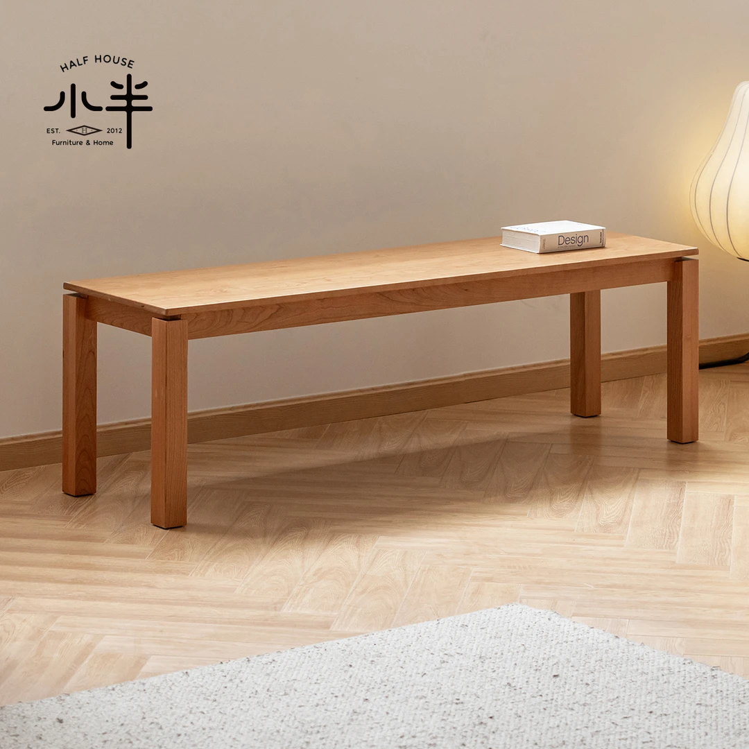 小半家具实木长凳家用换鞋凳北欧长条凳卧室床尾凳简约长凳子餐椅