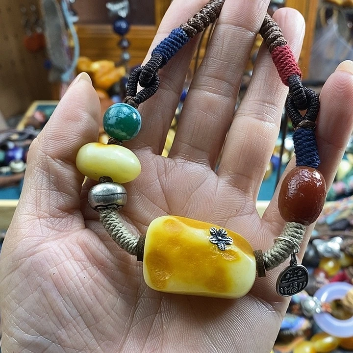 蜜蜡未镶嵌项链项链