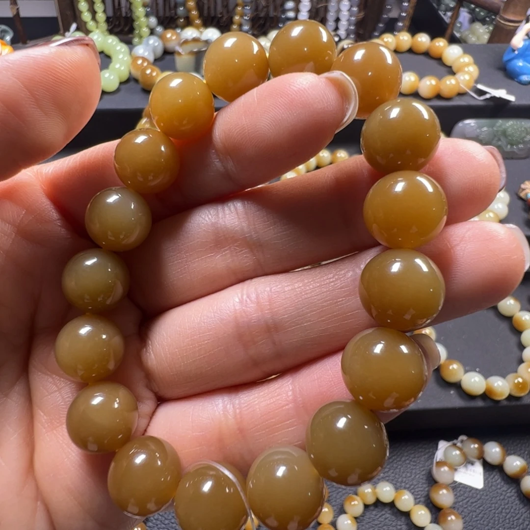 和田玉未镶嵌手链卡12