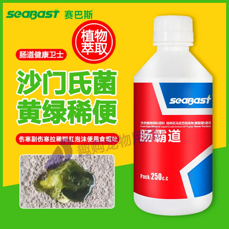 赛巴斯肠道清理水绿便肠炎拉稀下痢沙门氏肠霸道鸽子鹦鹉鸟类通用