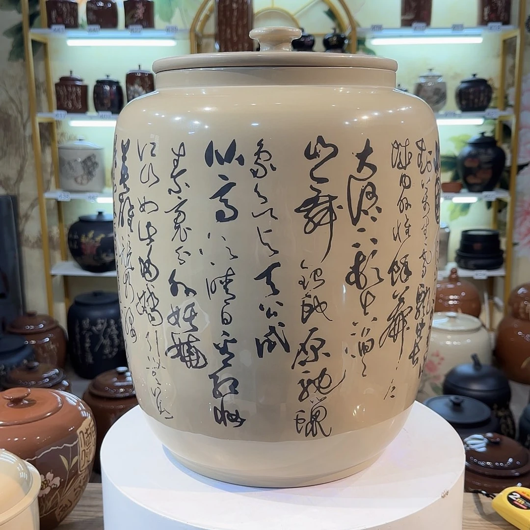 罐015建水紫陶20升水缸