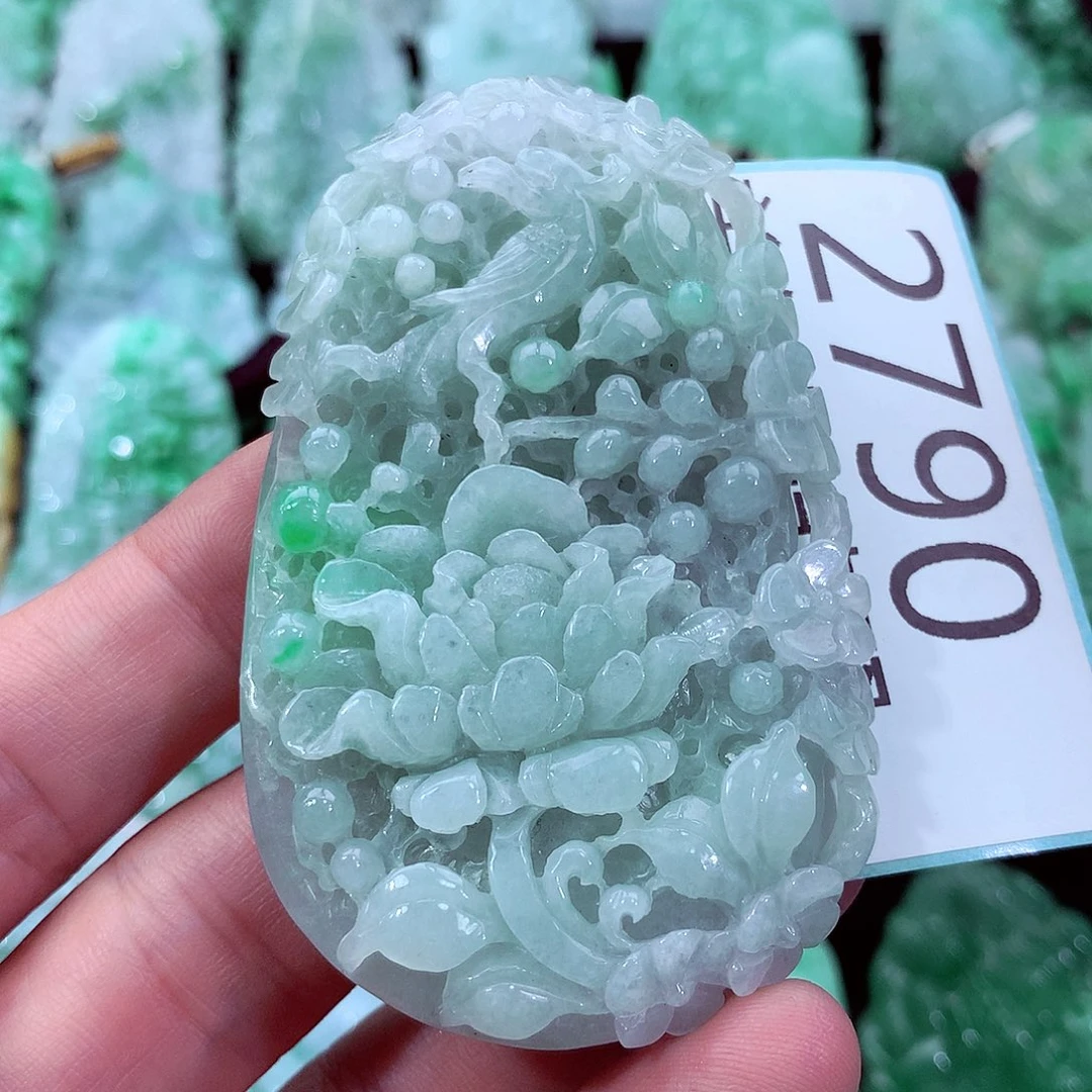 翡翠未镶嵌吊坠(不含链)