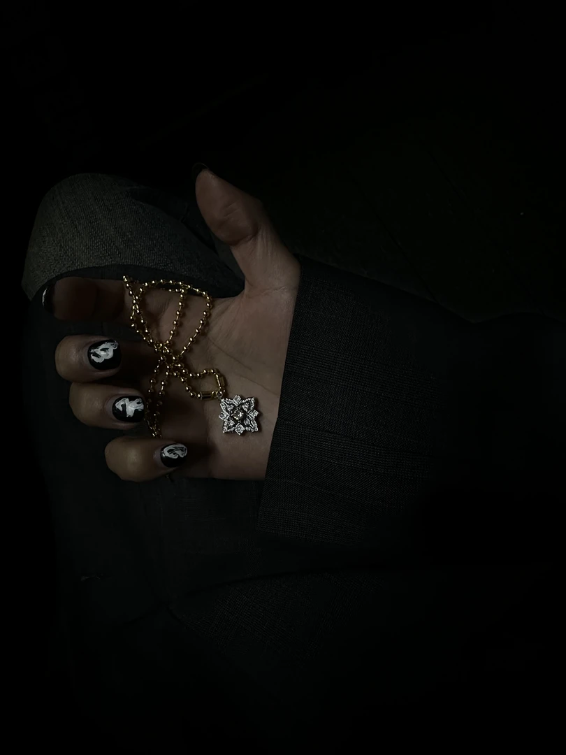 合金项链 【陨灭 冷夜 项链】黄色满天星项链潮人街头