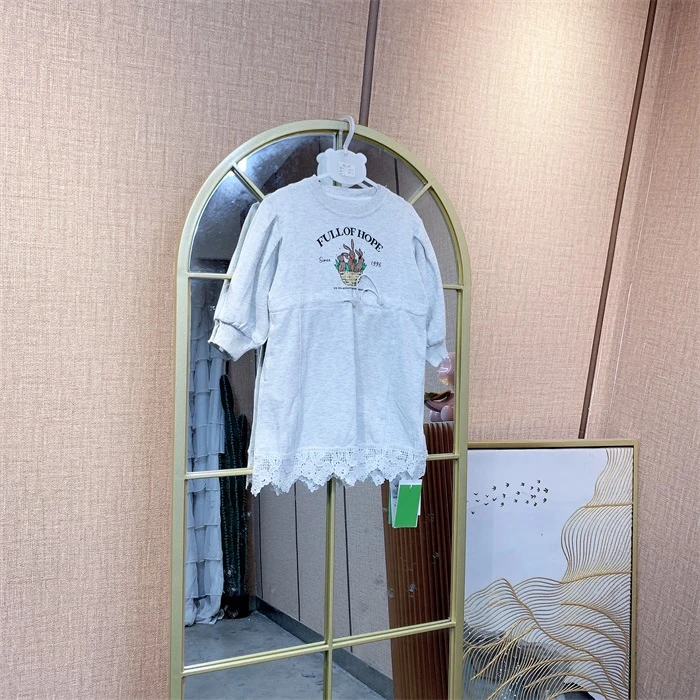 AE128    宝宝白色连衣裙春款单层