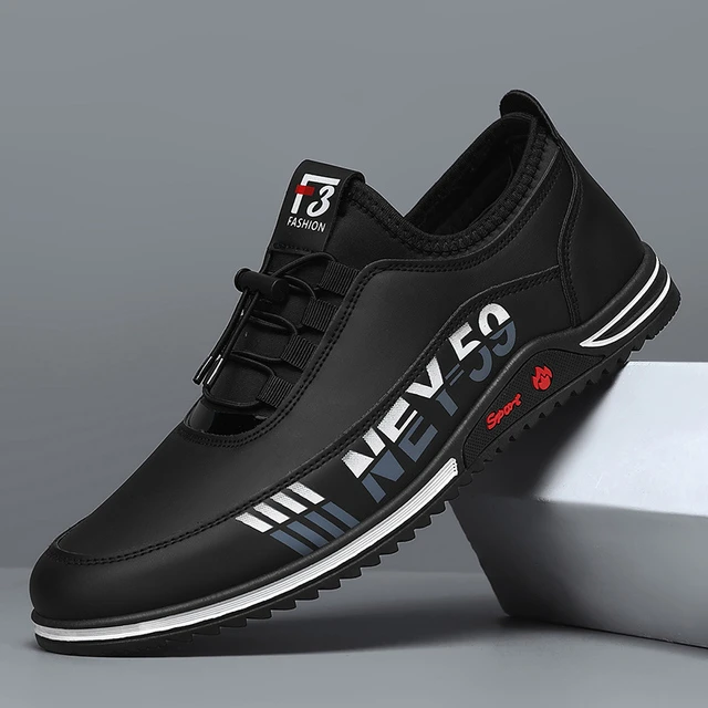 男鞋夏季2025新款休闲透气一脚蹬懒人运动鞋轻便软底防滑黑色潮鞋