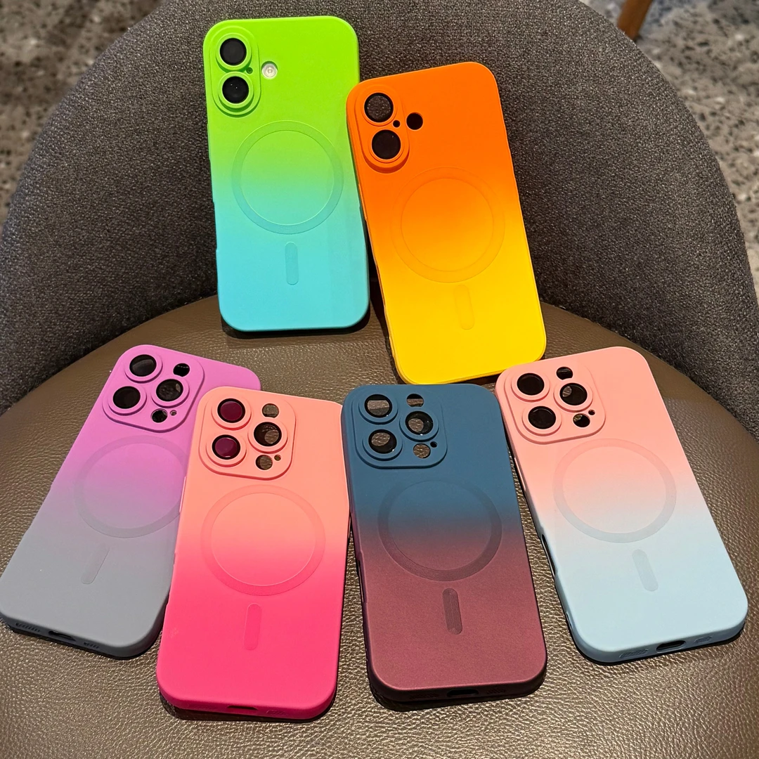 飞虎胜磁吸液态硅胶适用iPhone16/15promax手机壳全包镜头膜14/13