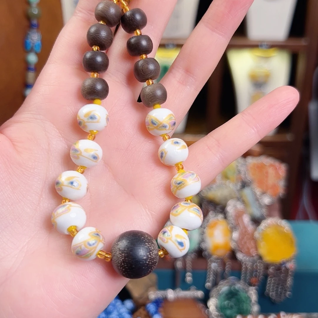 霓***吊坠925银国风个性十足