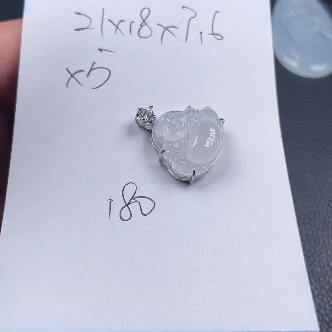 翡翠银S925镀金镶嵌颈饰