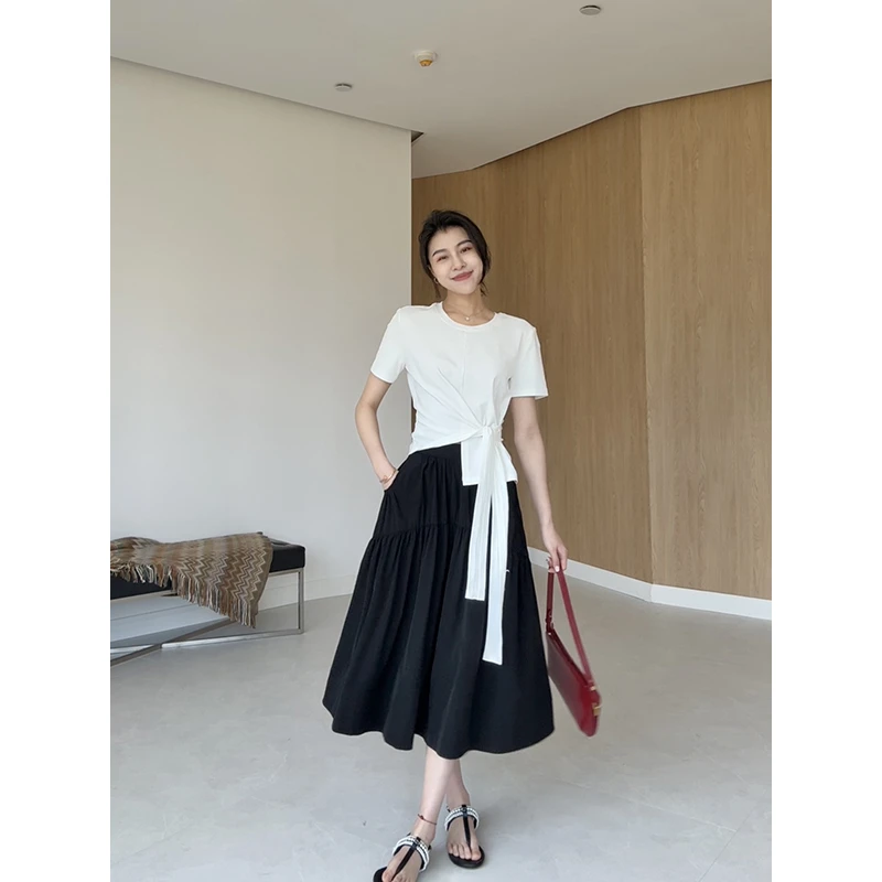 张阿星【晴日告白】夏季百搭透气藏肉口袋半裙 W425Y03357